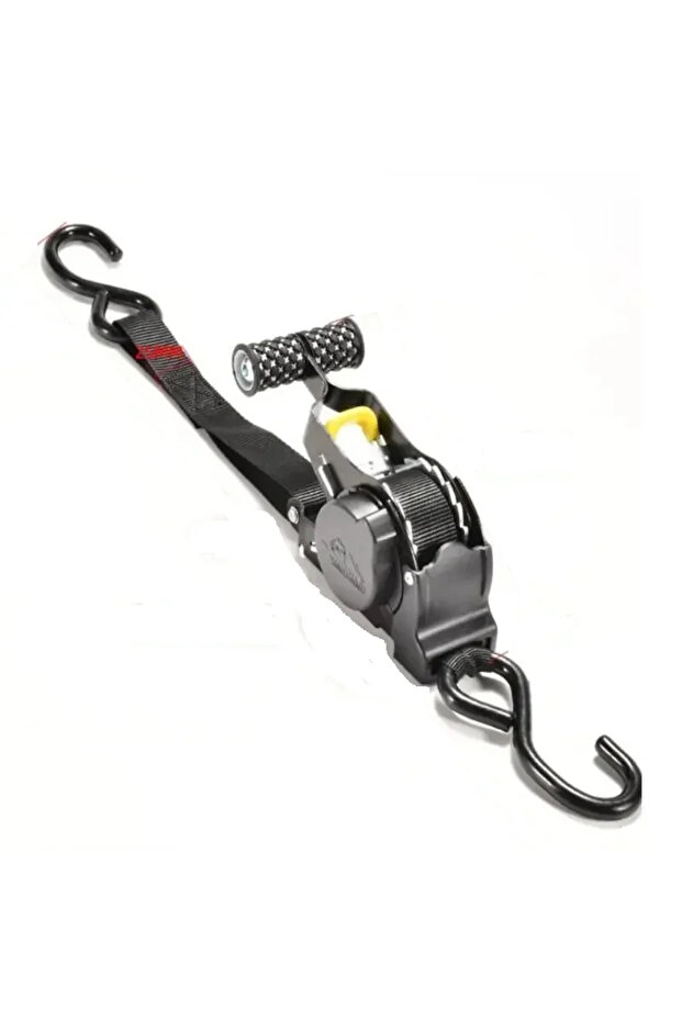 1pc Retractable Auto Straps with Ratchet Tensioner-Luggage Load Cargo TapeBelts for Car & Motorcycle
