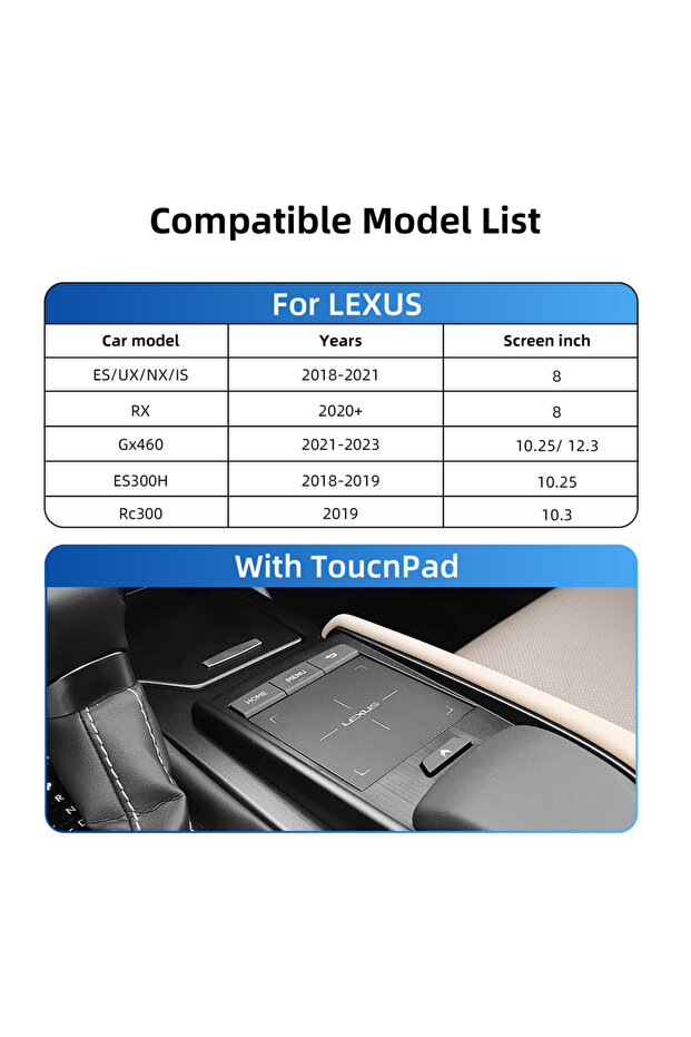 مع جهاز TouchPad Ezonetronics اللاسلكي CarPlay Android Auto، ووحدة فك التشفير، وواجهة CarPlay