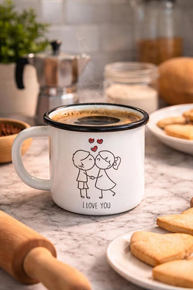 Emaye El Yapımı Kupa-MUG - 1