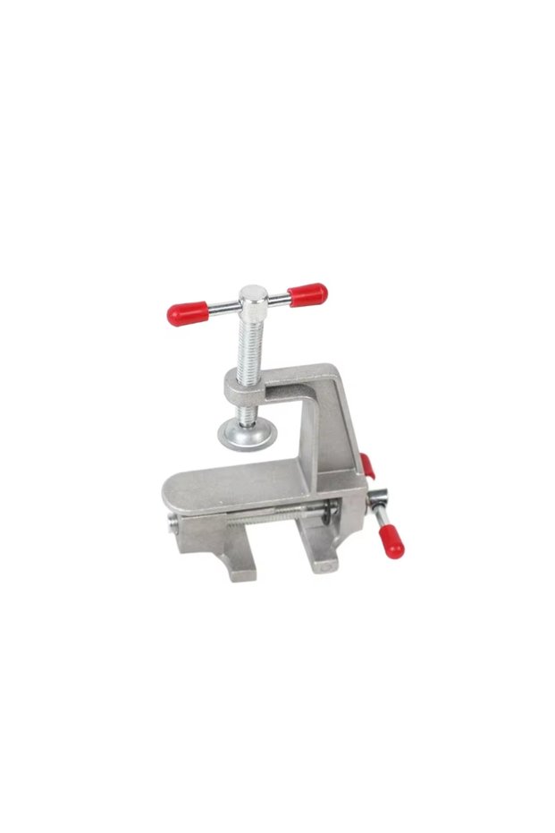 WHITE Mini Table Bench Vise Mouth Pliers Stationery Carved Table Clamps Pliers Clamp Bed Carving for