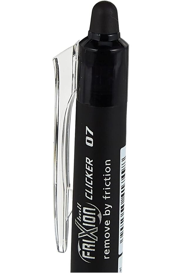 Black Frixion Clicker Retractable Fine Rollerball Erasable Pens Pen 0.7mm Nib Tip 0.35mm Line