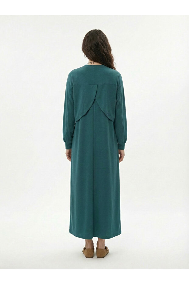 Rochie verde din două piese - 2