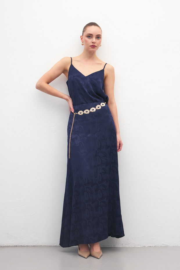 Fusta lungă Lior - Bleumarin - 3