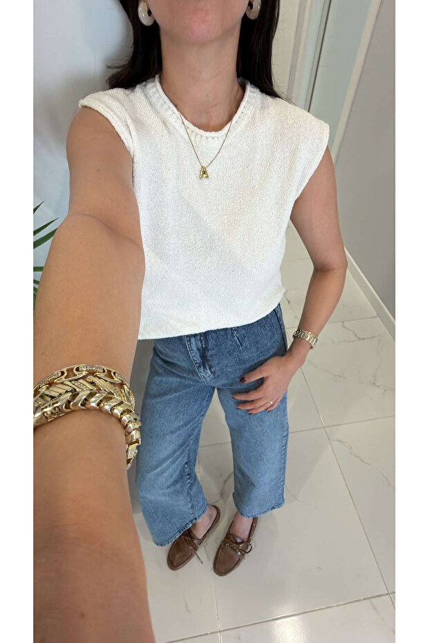 MD Dofre Ekru Kolsuz Triko - 3