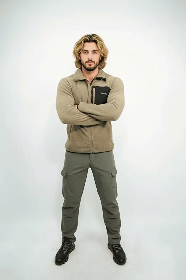 New Season Pocket Detail Men's Fleece Jacket