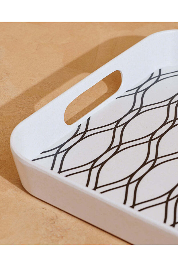 Grey Bamboo Rectangle Serving Tray - 3