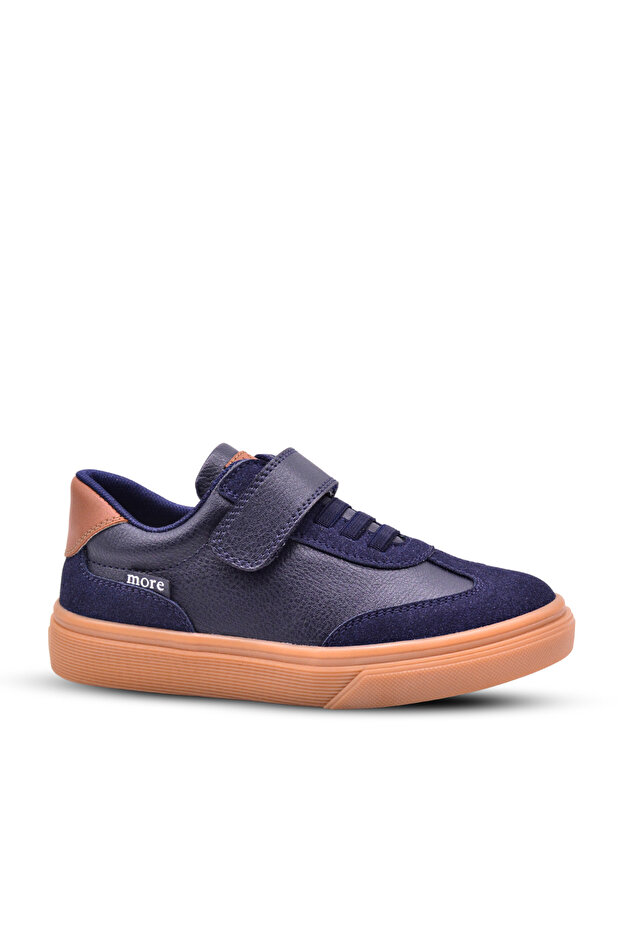 Julien Boy's Single Velcro Navy Blue Casual Shoes
