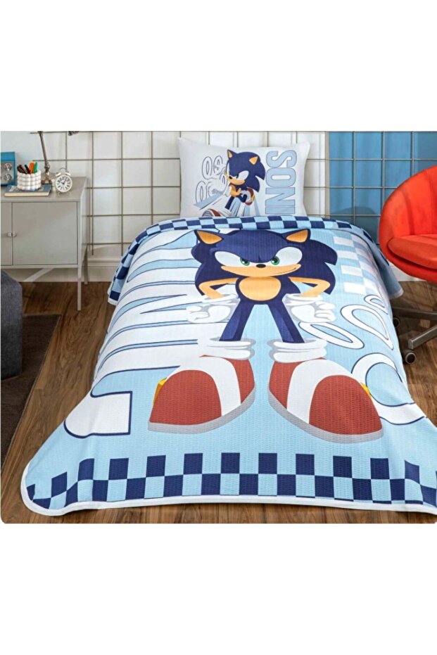 New Season Licensed Sonic Speedy Single Person Pique Set