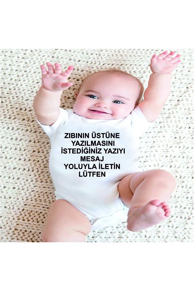 Bebiğinize özel baskılı zıbın.