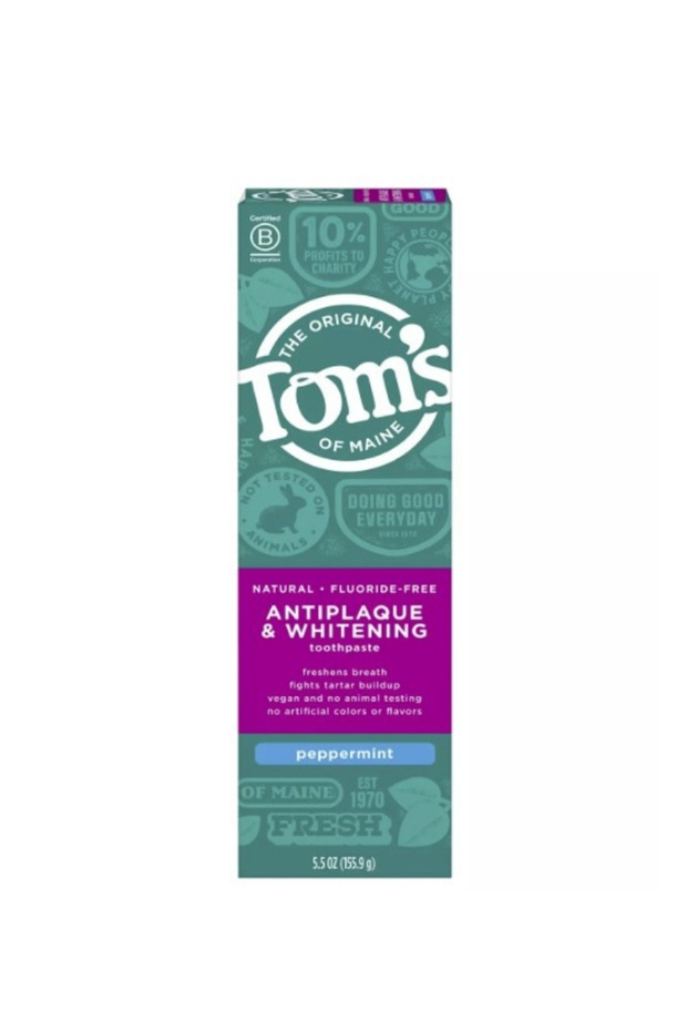 Natural Fluoride-Free Toothpaste Antiplaque & Whitening & Vegan Peppermint 127 g