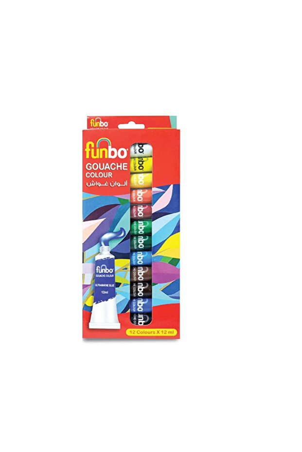 Gouache Paint 12's 12ml Tube
