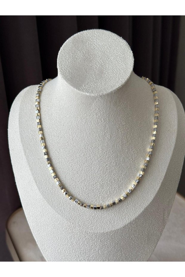 KADIN GOLD KAPLAMA KÜP MODEL KOLYE