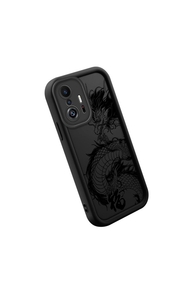 Mi 11t Pro/Mi 11t High Quality Classic Dragon Patterned Case, Luxury, Shockproof Silicone
