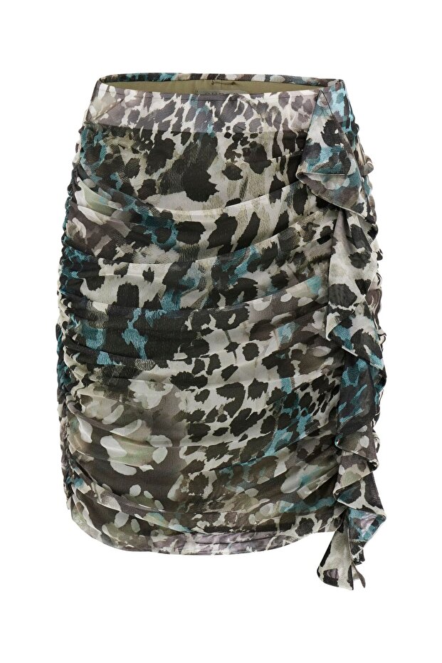 VERDIANA MINI RUFFLE SKIRT