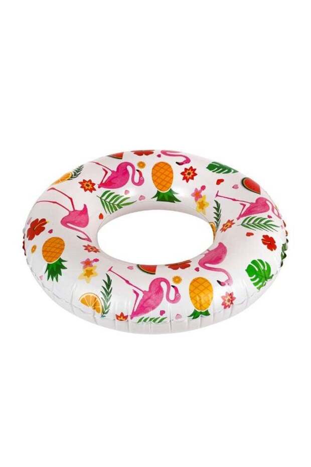 Flamingo Swim Ring- 76 cm (30"), Swimming Float Tube, for 3-6 Years/ Perfect for Beach, Pool