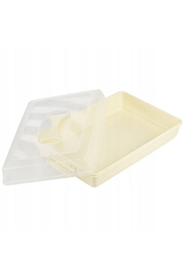 Rectangular Plastic Container for Cakes, Pastries, Cake Box, Large - 8
