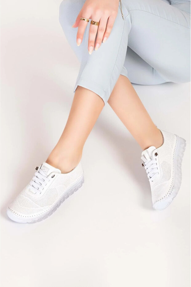 Genuine Leather Comfortable Shoes That Don'T Tire Your Feet Stretchy Lightweight Sole Shoes