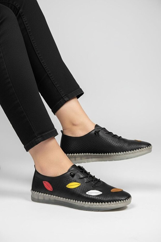 Genuine Leather Stretchy Lightweight Comfortable Casual Shoes
