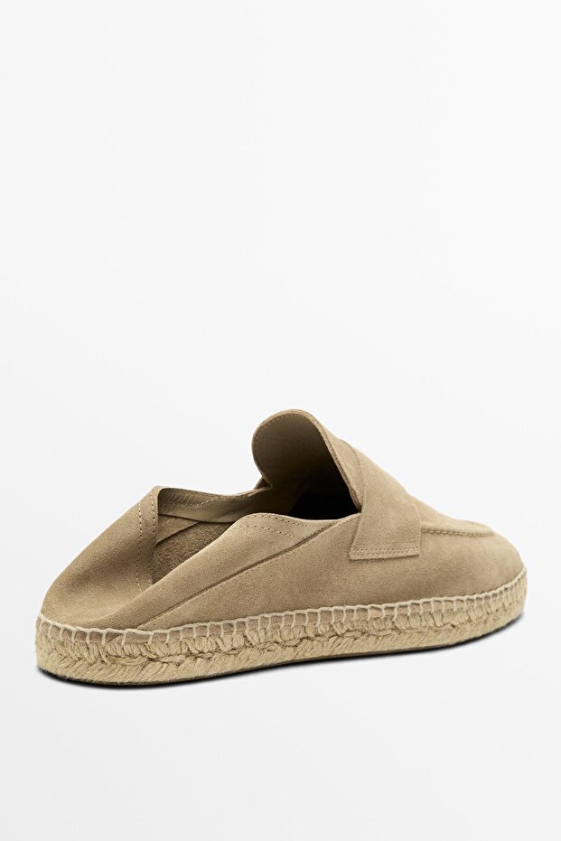 Deri süet espadril - 4