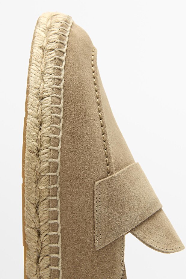 Deri süet espadril - 5