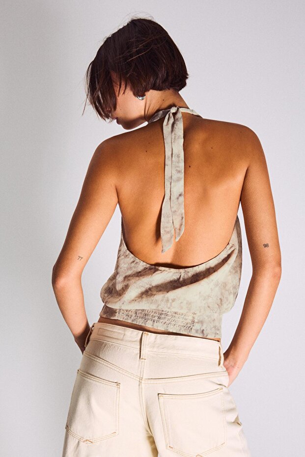 Çapraz halter bluz - 3
