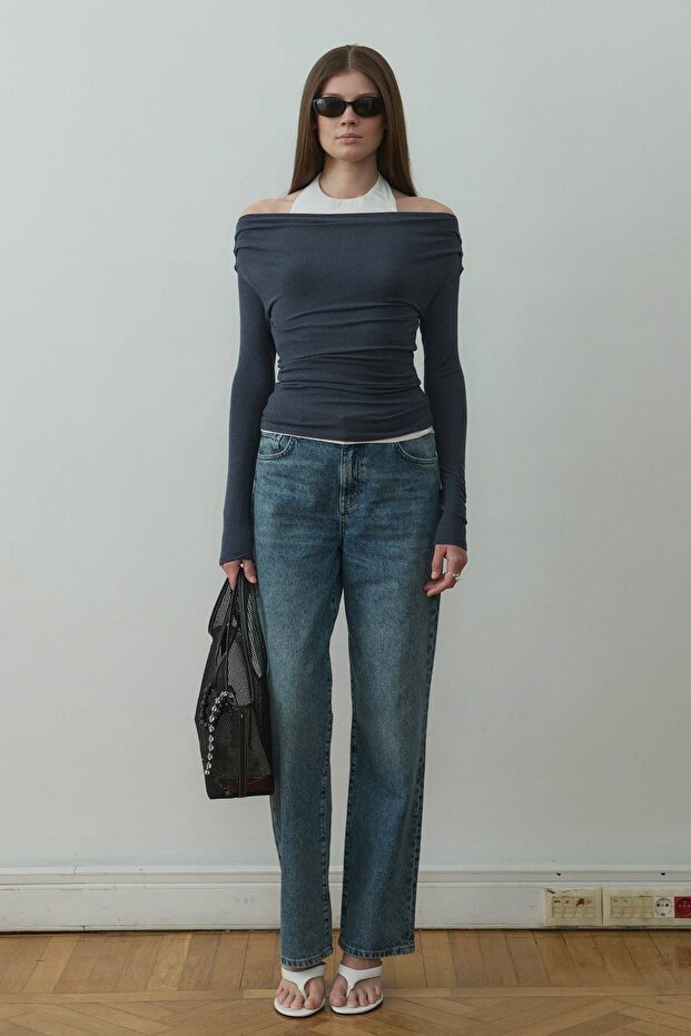 Mavi Emy İkili Bluz - 6