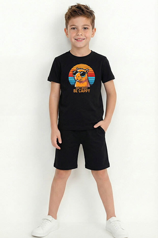 Boy's Printed Shorts Set B19