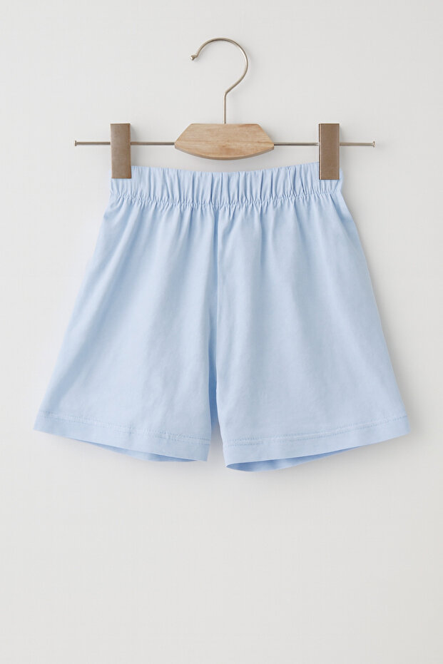 Renkli Düz Basic Rahat Çocuk Şort - 1