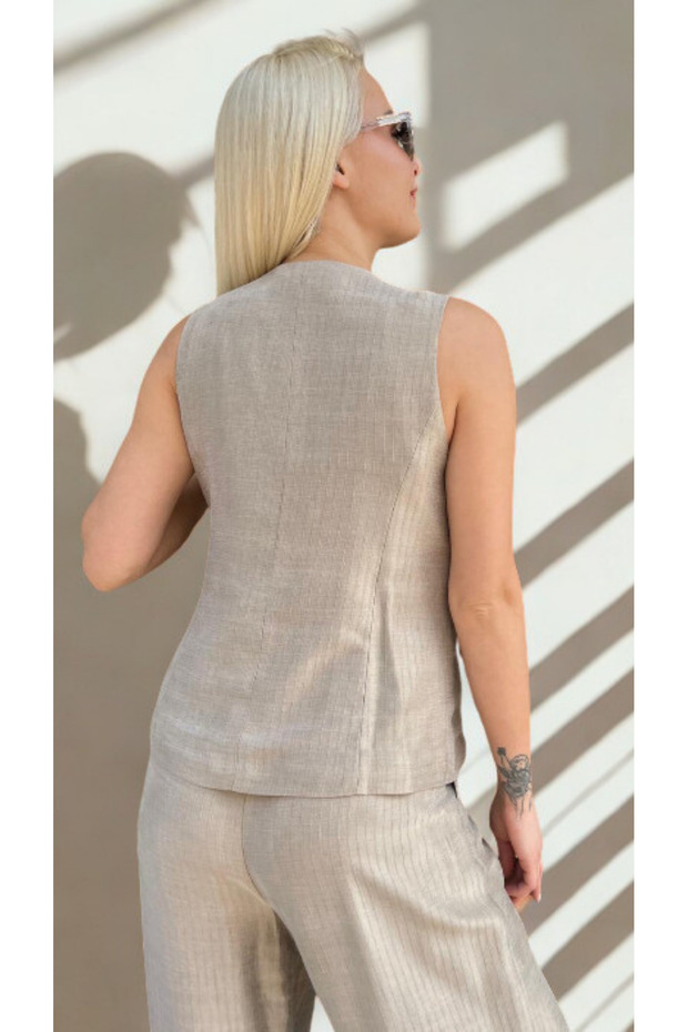 SİMLİ CUPRA KUMAŞ YELEK - 2