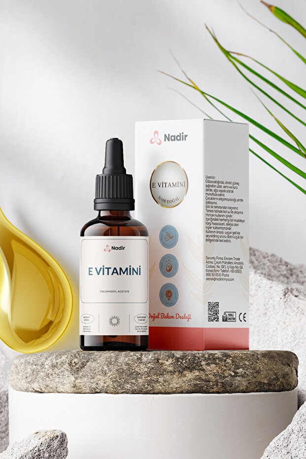 E Vitamini 10 ml – DL-Alpha Tocopheryl Acetate – Cilt & Saç Bakımı - 1