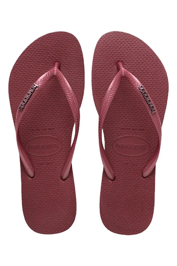 Burgundy Women's Flip Flops Slipper