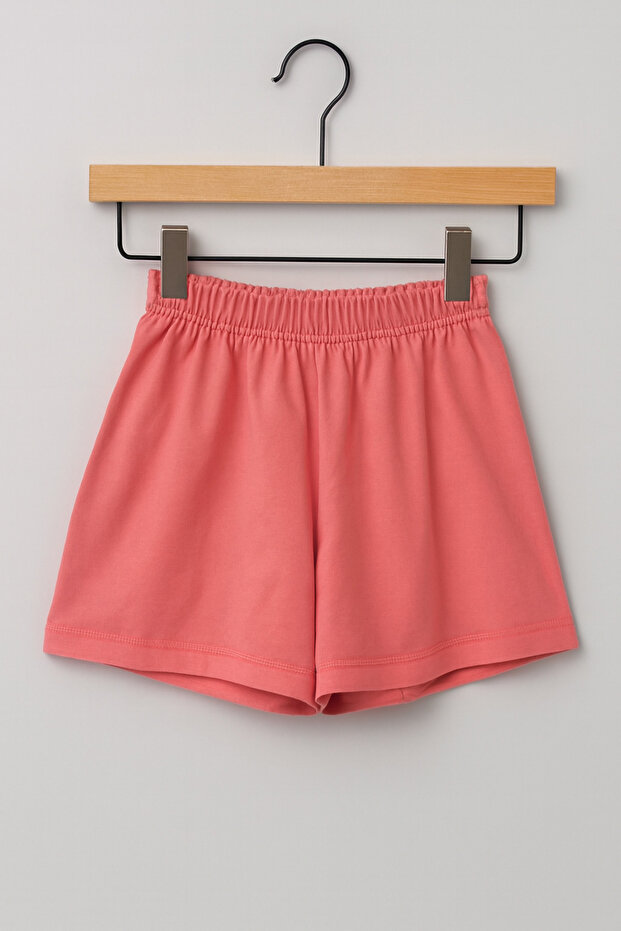 Renkli Düz Basic Rahat Çocuk Şort - 1