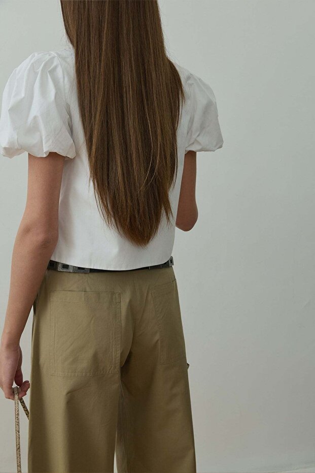 Ekru Beth Balon Kol Gömlek - 7