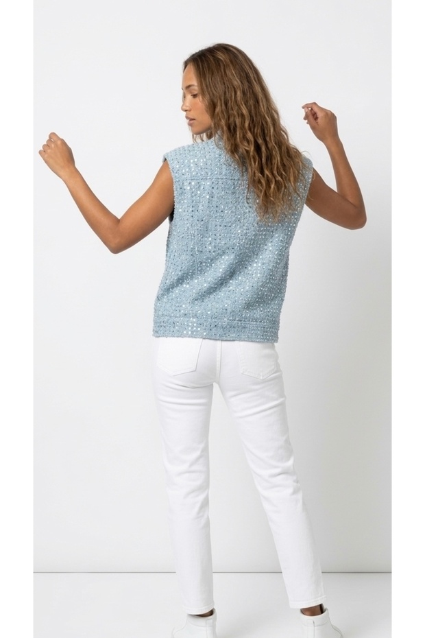 Payetli Kot Yelek - 2