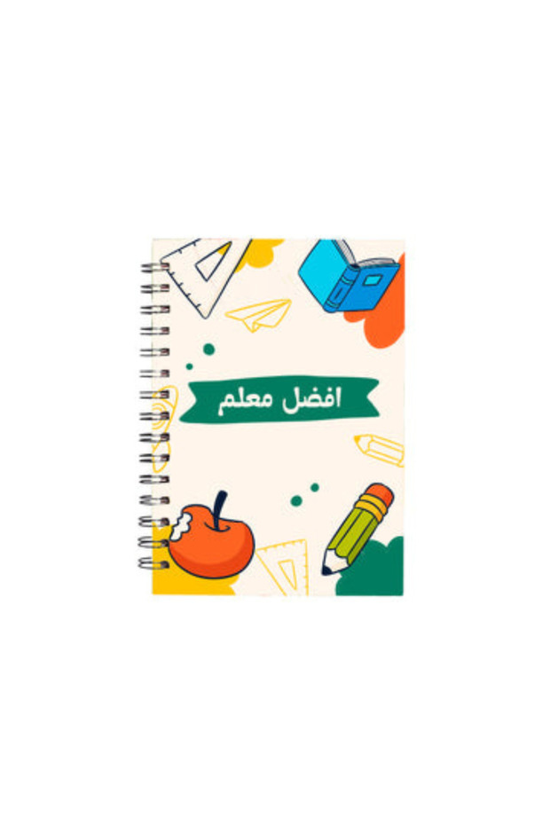 أفضل دفتر ملاحظات حلزوني فني للمدرسة - دفتر مسطر للطلاب والملاحظات المدرسية