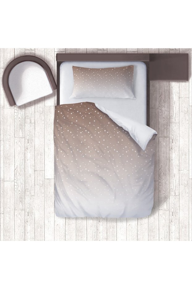 Children's Room Cotton Lu Duvet Cover Set Bed Sheet Sız Yıldızlar No.01484