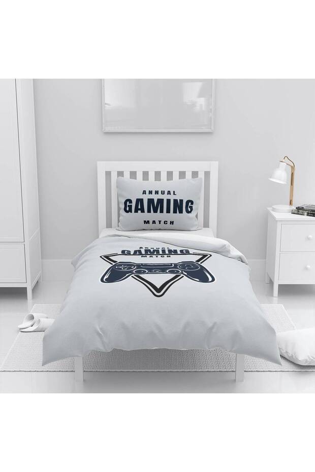 Children's Room Cotton Lu Duvet Cover Set Bed Sheet Sız Video Game