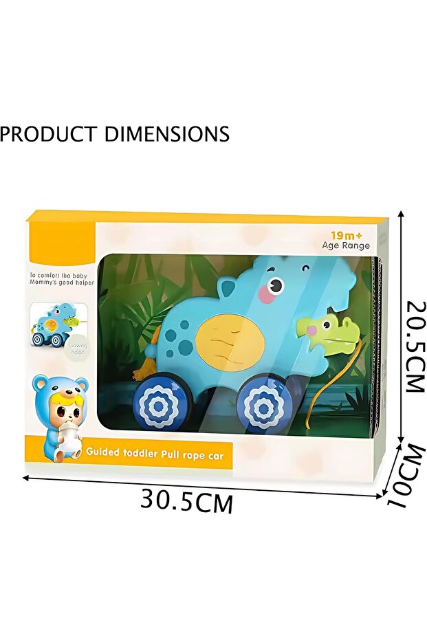 لعبة سيارة حيوانية تعمل بسحب الخيط - 8