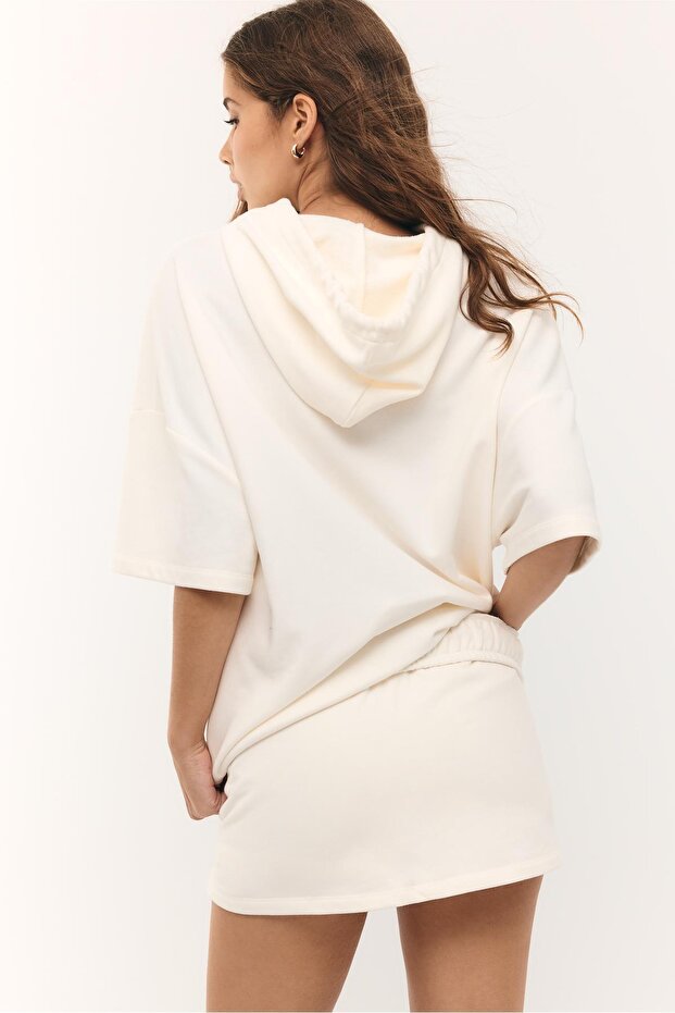 Mini şardonlu etek - 5