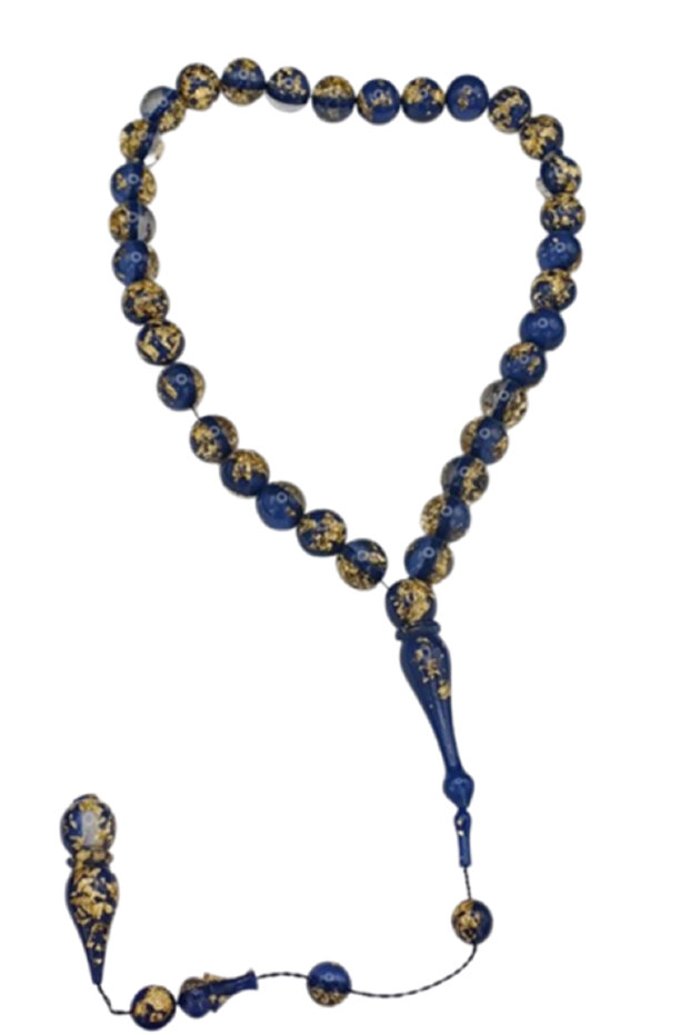 Rosary Cast/Real Gold Leaf 13mm