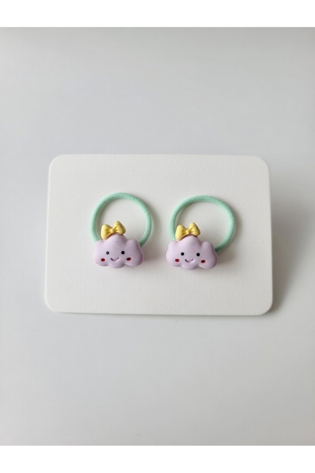 2-Pack of Mixed Figure Detailed Baby and Child Hair Elastics