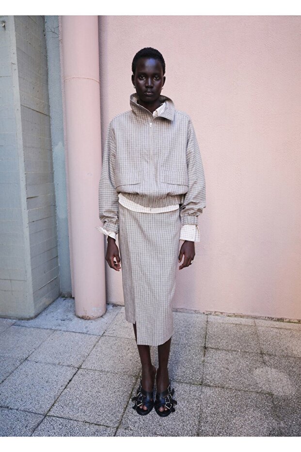 Ekose bomber ceket - 2