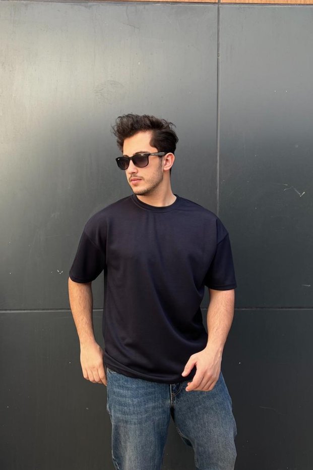 Men's Super Quality Modal Fabric Crew Neck Short Sleeve Oversized T-Shirt Sun304
