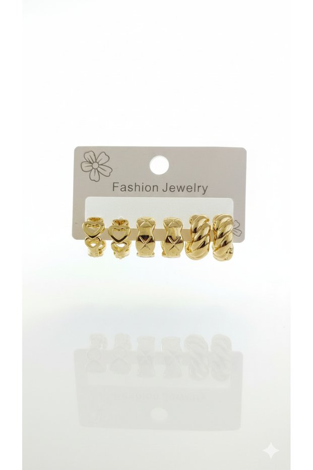 Multi Gold Earrings