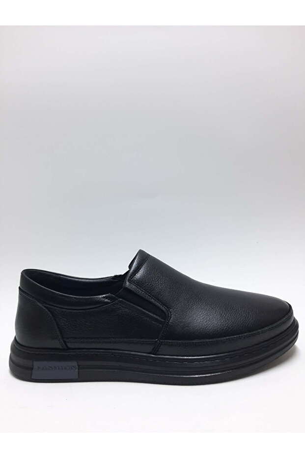 Genuine De Leather No-Tie Black Daily Lightweight Comfortable Summer Men's Shoes