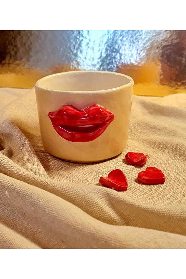 كوب سيراميك مصنوع يدويًا، فنجان - 4