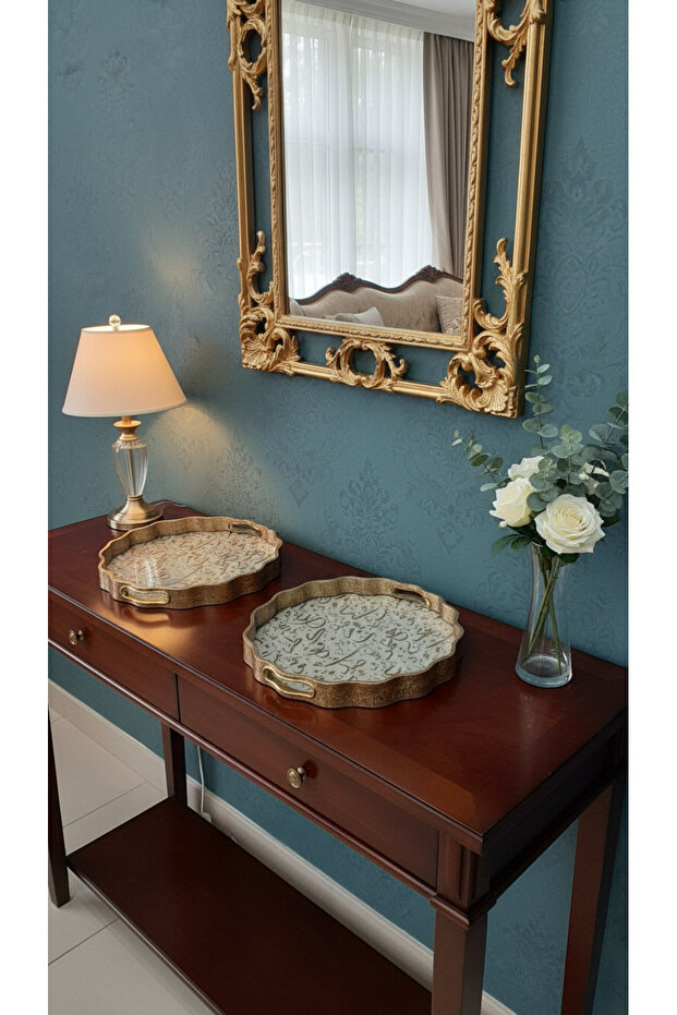 طقم صواني تقديم متعدد الاستخدامات بتصميم فريد - 5