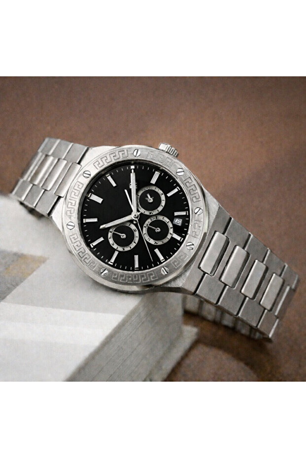 Çelik - Takvimli Erkek Kol Saati - 1