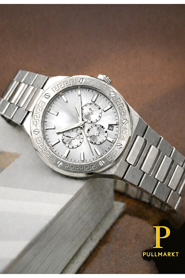 Çelik - Takvimli Erkek Kol Saati - 1