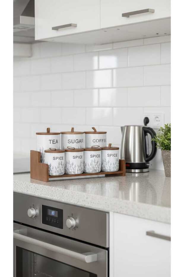 طقم برطمانات علب بهارات وتوابل - 1